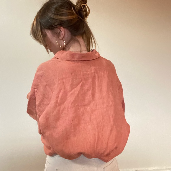 FLAX Button down top - Picture 2 of 3